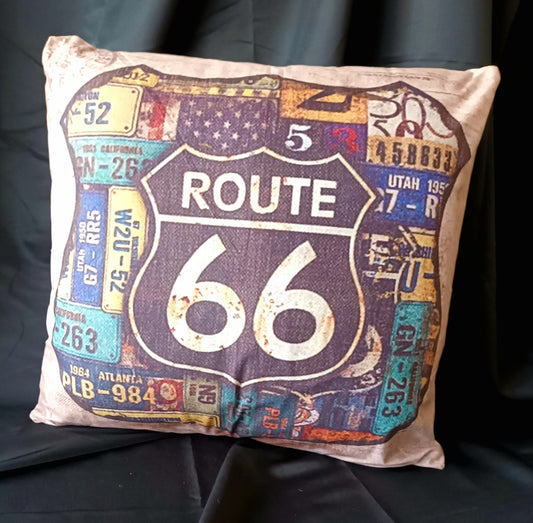 Kissen "Route 66"