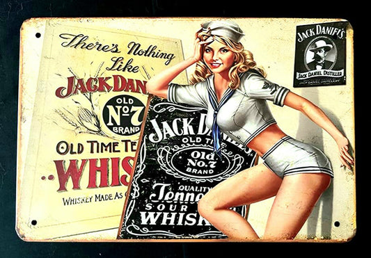 Blechschild " There`s Nothing Like JACK DANIELS"