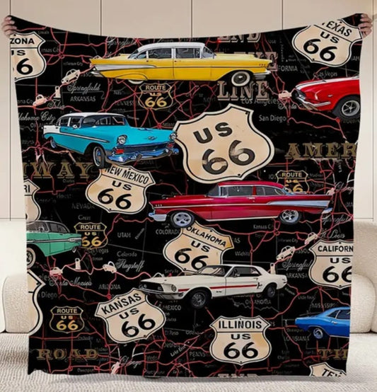 Kuscheldecke "Route 66"