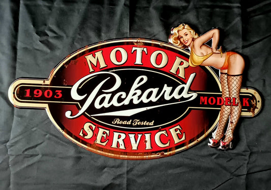 Blechschild "Packard Motor Service"