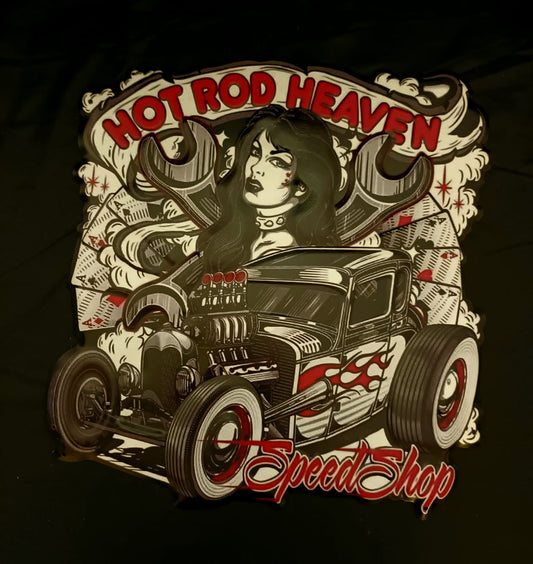 Blechschild "Hot Rod Heaven"