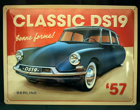 Blechschild "Citroen DS19"