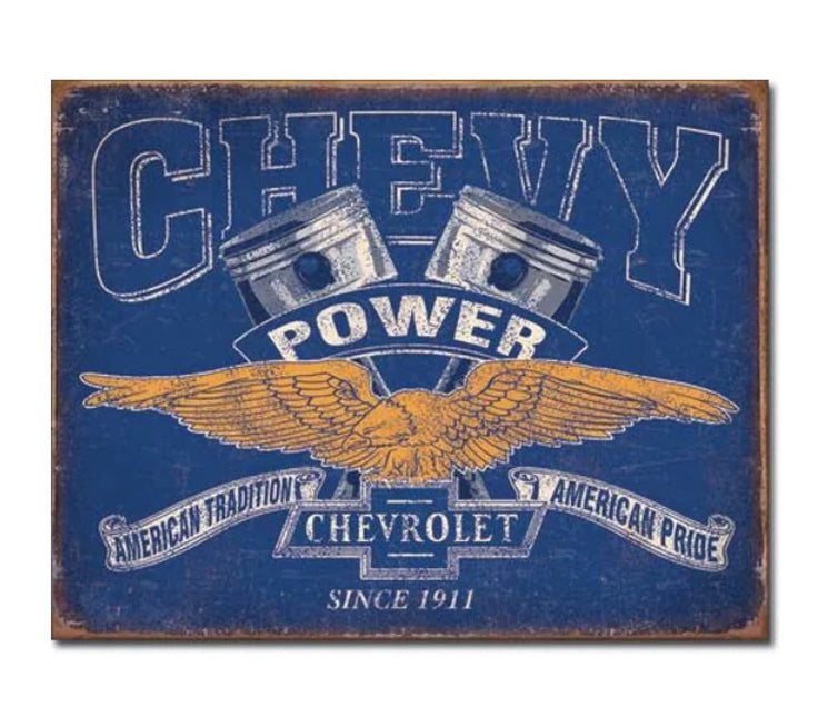 Blechschild "Chevy Power"