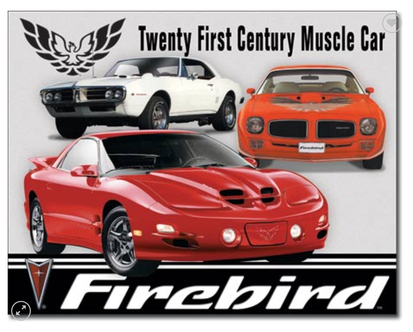 Blechschild "Pontiac Firebird"