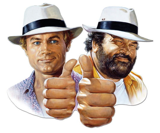 Blechschild "Bud Spencer & Terence Hill"