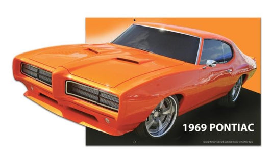 Blechschild "Pontiac 1969"