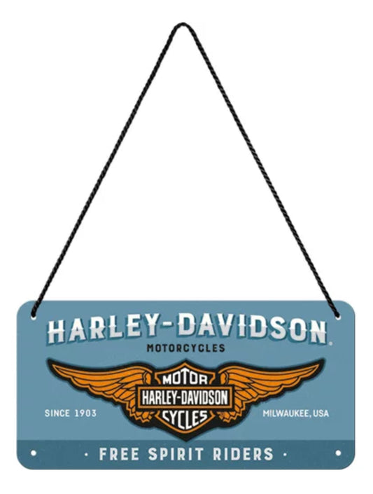 Blechschild "Harley Davidson FREE SPIRIT RIDERS"