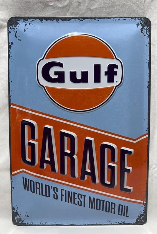 Blechschild "Gulf"