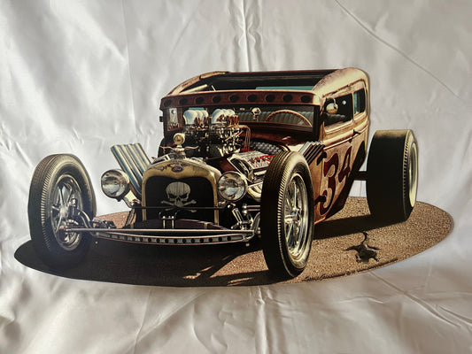 Blechschild "Hot Rod"