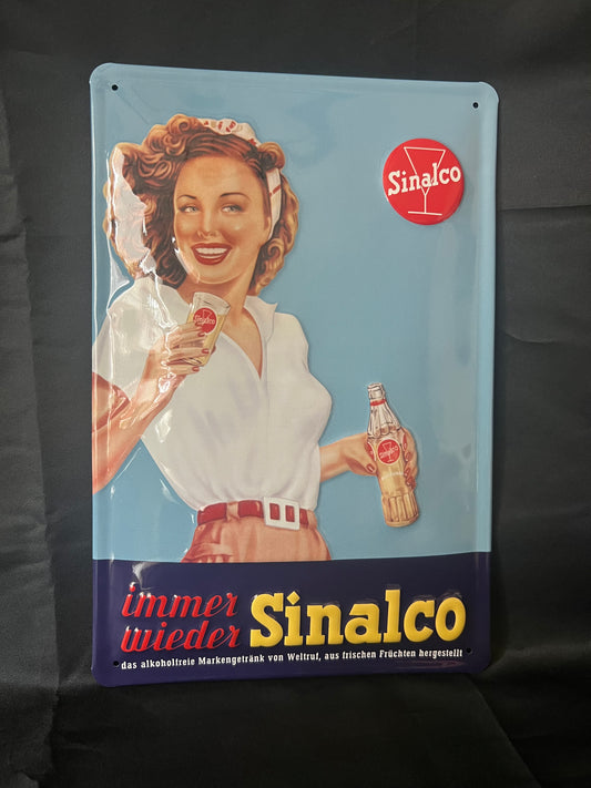 Blechschild "Immer wieder Sinalco"