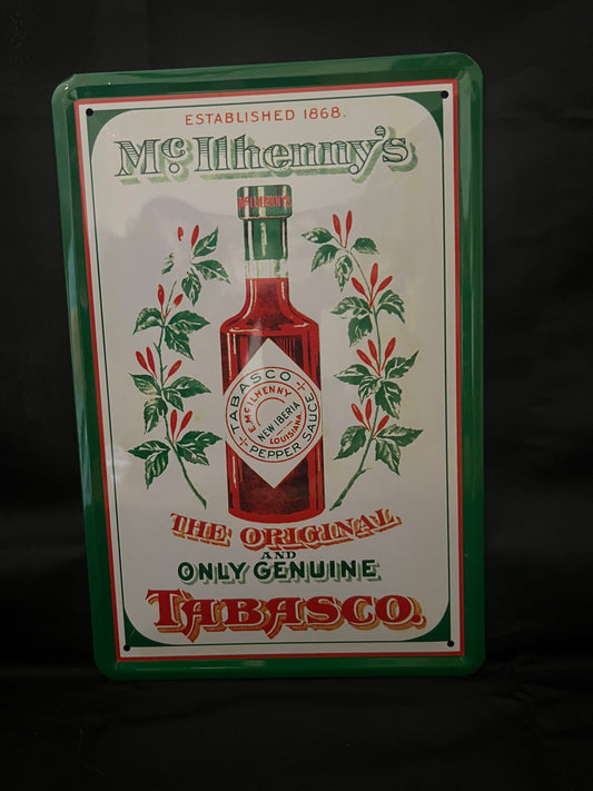 Blechschild "Tabasco"