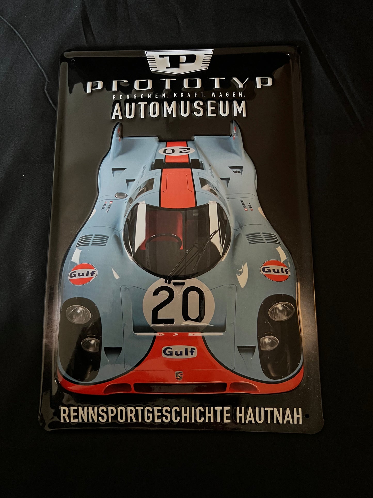 Blechschild "Porsche Prototyp"