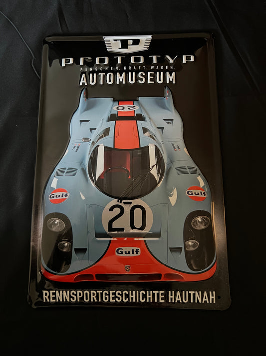 Blechschild "Porsche Prototyp"