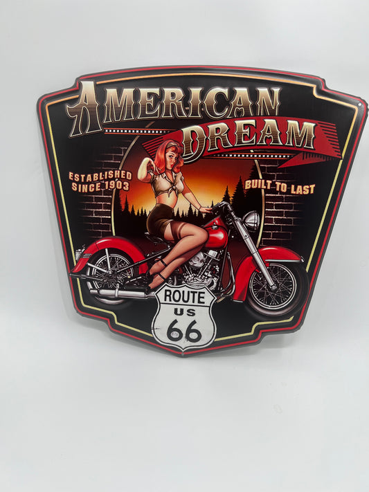 Blechschild "American Dream"