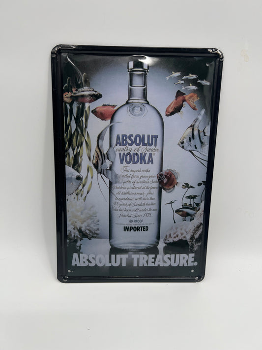 Blechschild "Absolut Vodka"