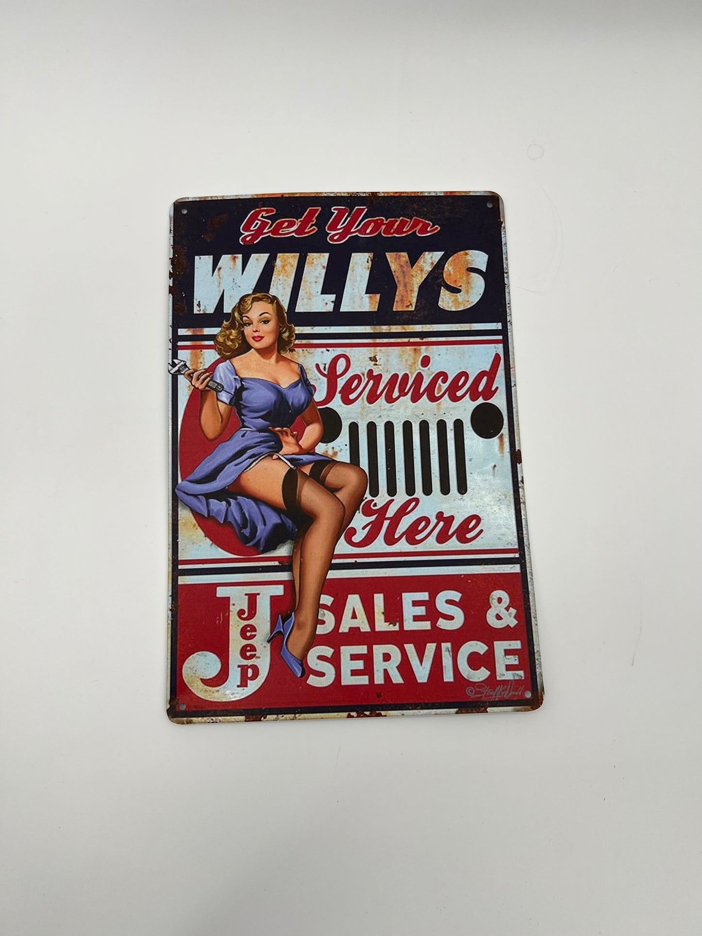 Blechschild "Get Your WILLYS"