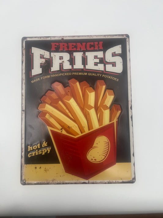 Blechschild "French Fries"