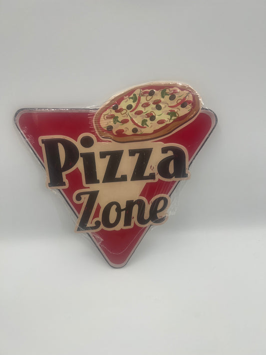 Blechschild "Pizza Zone"