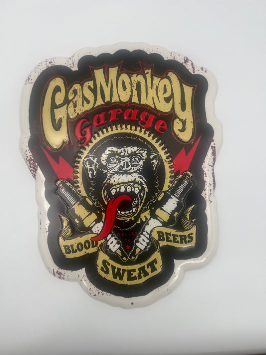 Blechschild "GASMONKEY"