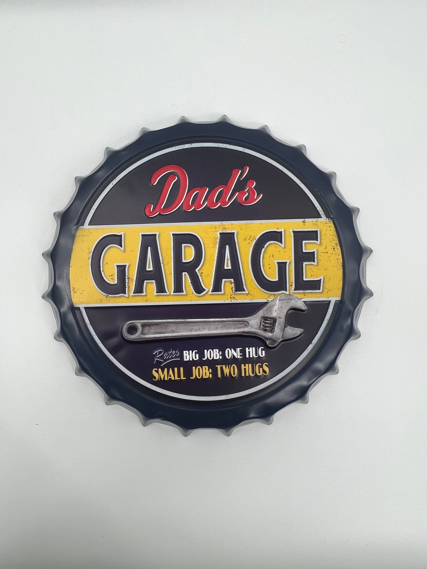 Blechschild "Korken Dads Garage"