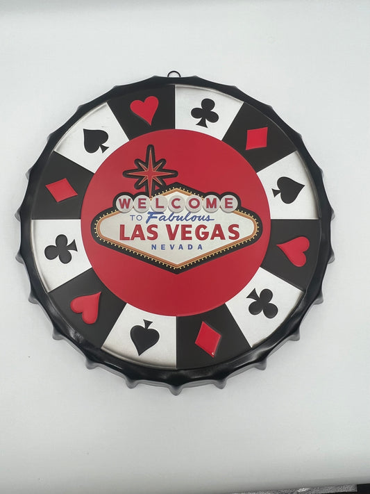 Blechschild "Korken Las Vegas"