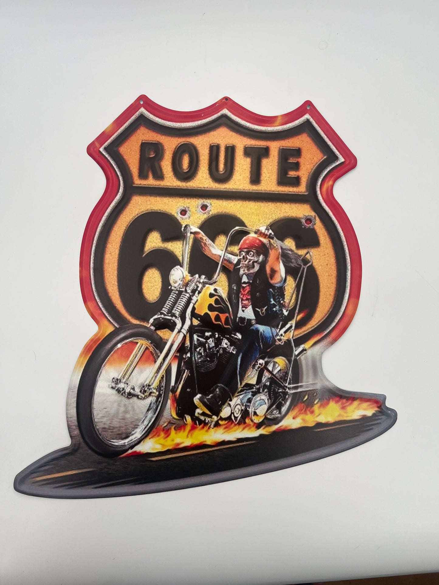 Blechschild "Route 666"