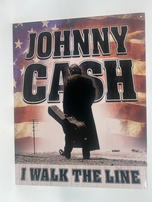 Blechschild "JOHNNY CASH"