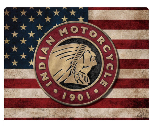 Blechschild "Indian Motorcycle"