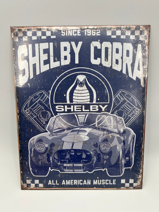 Blechschild "Shelby Cobra"