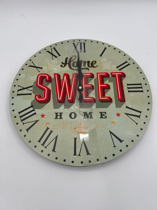 Wanduhr "Home Sweet Home"