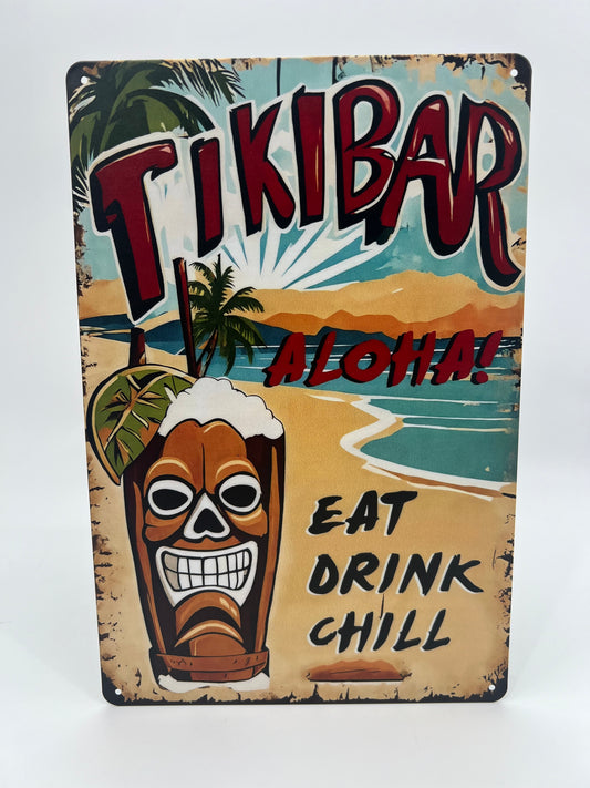 Blechschild "TikiBar"