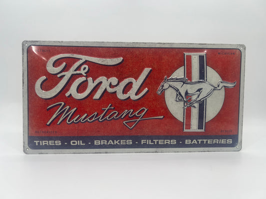 Blechschild "Ford Mustang"