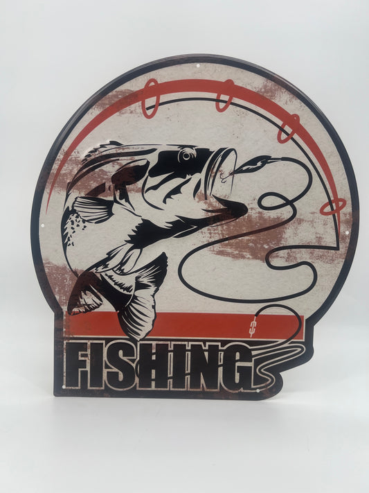 Blechschild "Fishing 2"