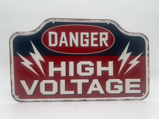 Blechschild "Danger High Voltage"