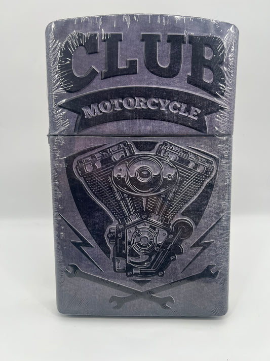 Blechschild "Feuerzeug Club Motorcycle"