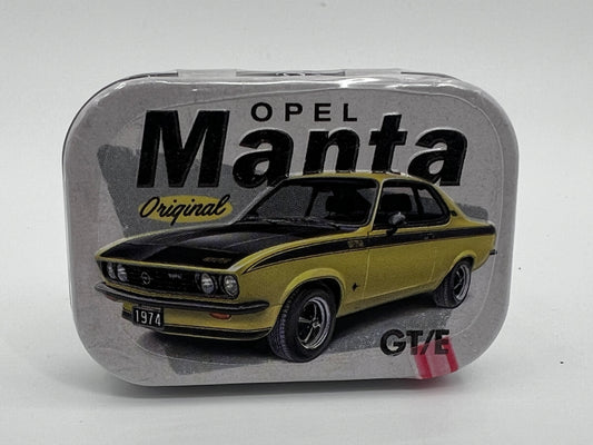 Blechdose "Opel Manta" gefüllt mit Pfefferminzdragees