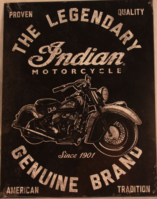 Blechschild "The Legendary Indian"