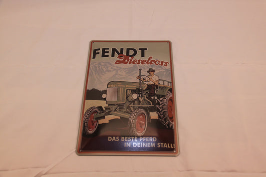 Blechschild "Fendt Dieselross 2"