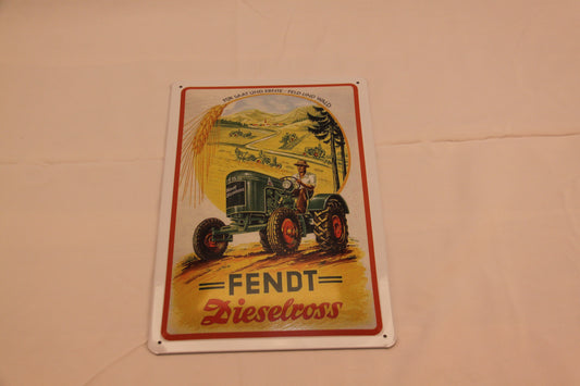 Blechschild "Fendt Dieselross"