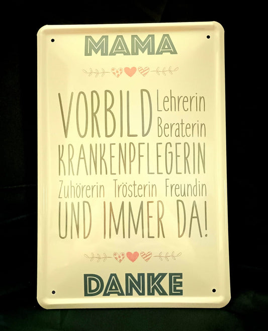 Blechschild "Mama"