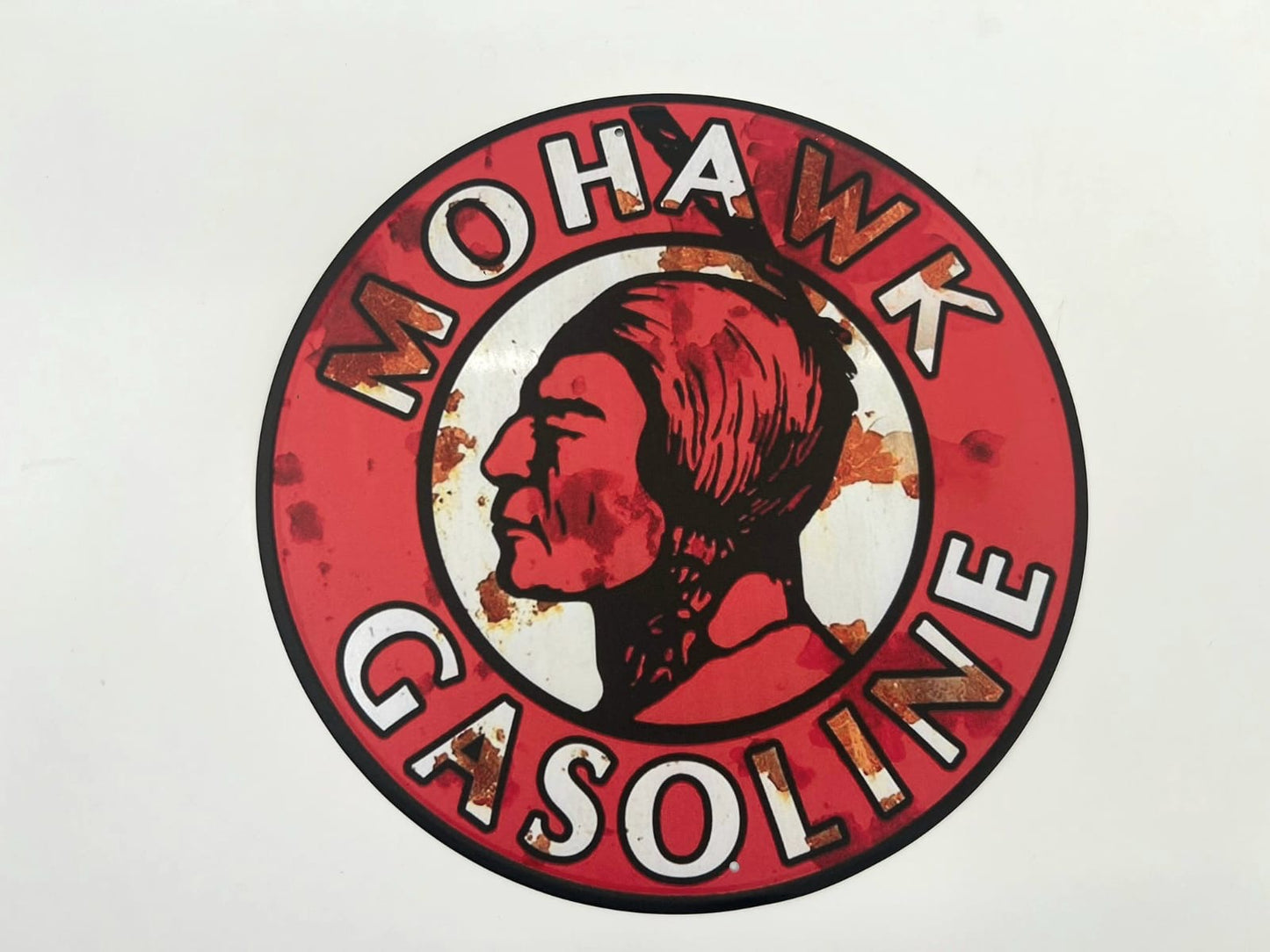 Blechschild "MOHAWK Gasoline"